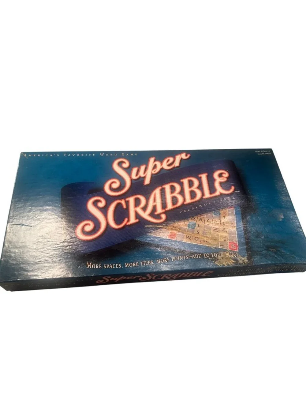 Super Scrabble Crossword Board Game New Sealed 2004 Expanded Edition Tiles READ